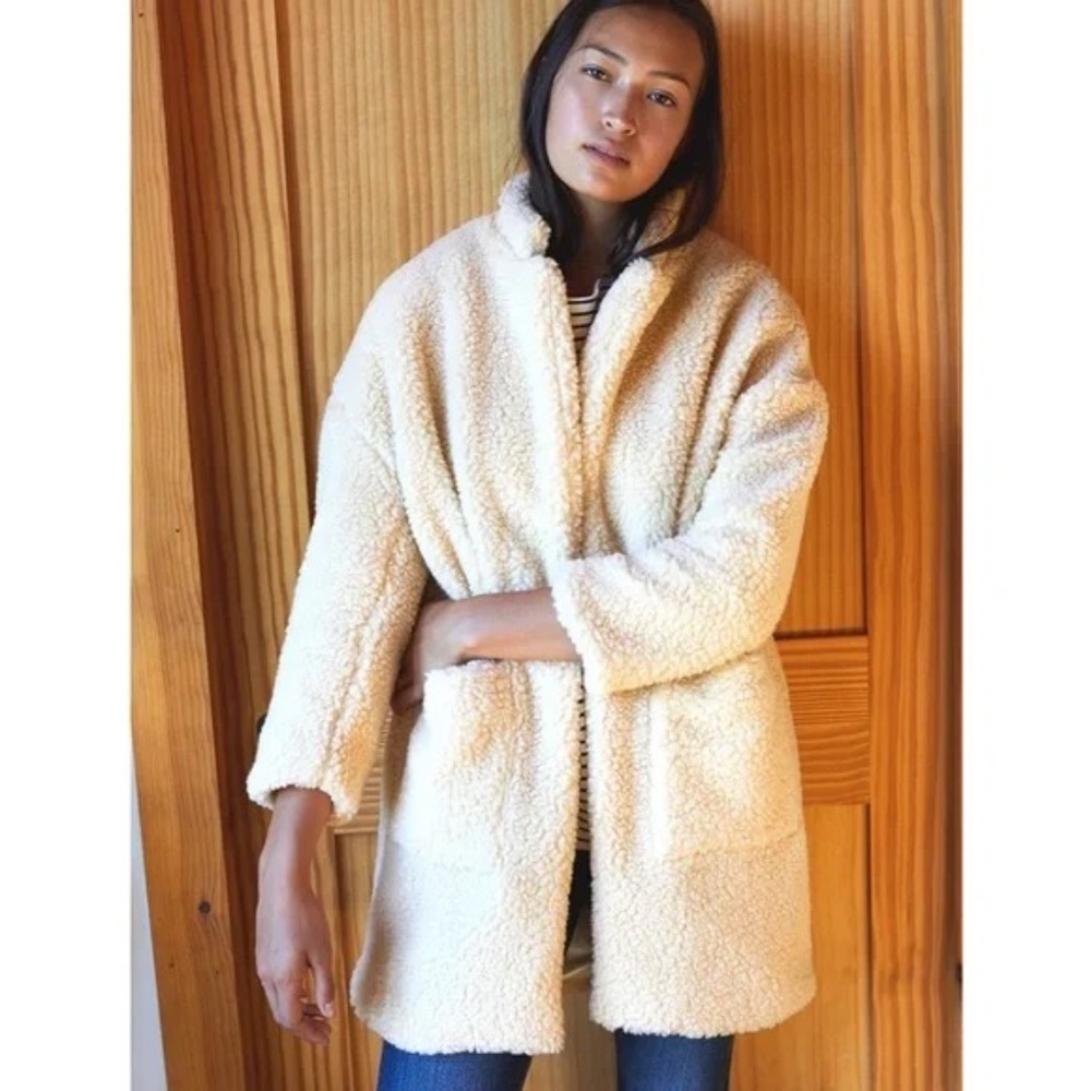 Emerson Fry Sherpa Teddy Bear Coat - Size S